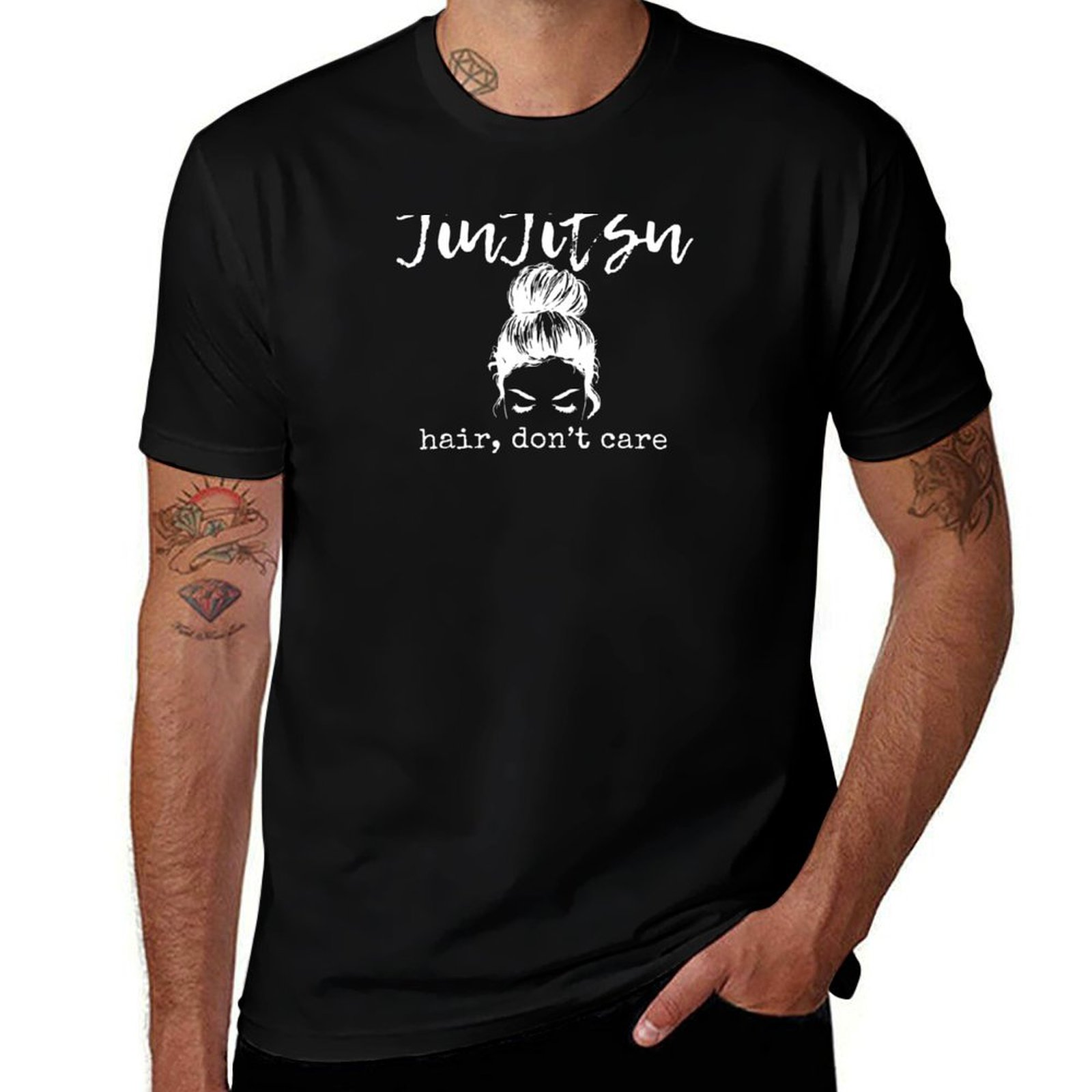 Hair Care Works - Jiu Jitsu Hair Don't Care Damen-T-Shirt,