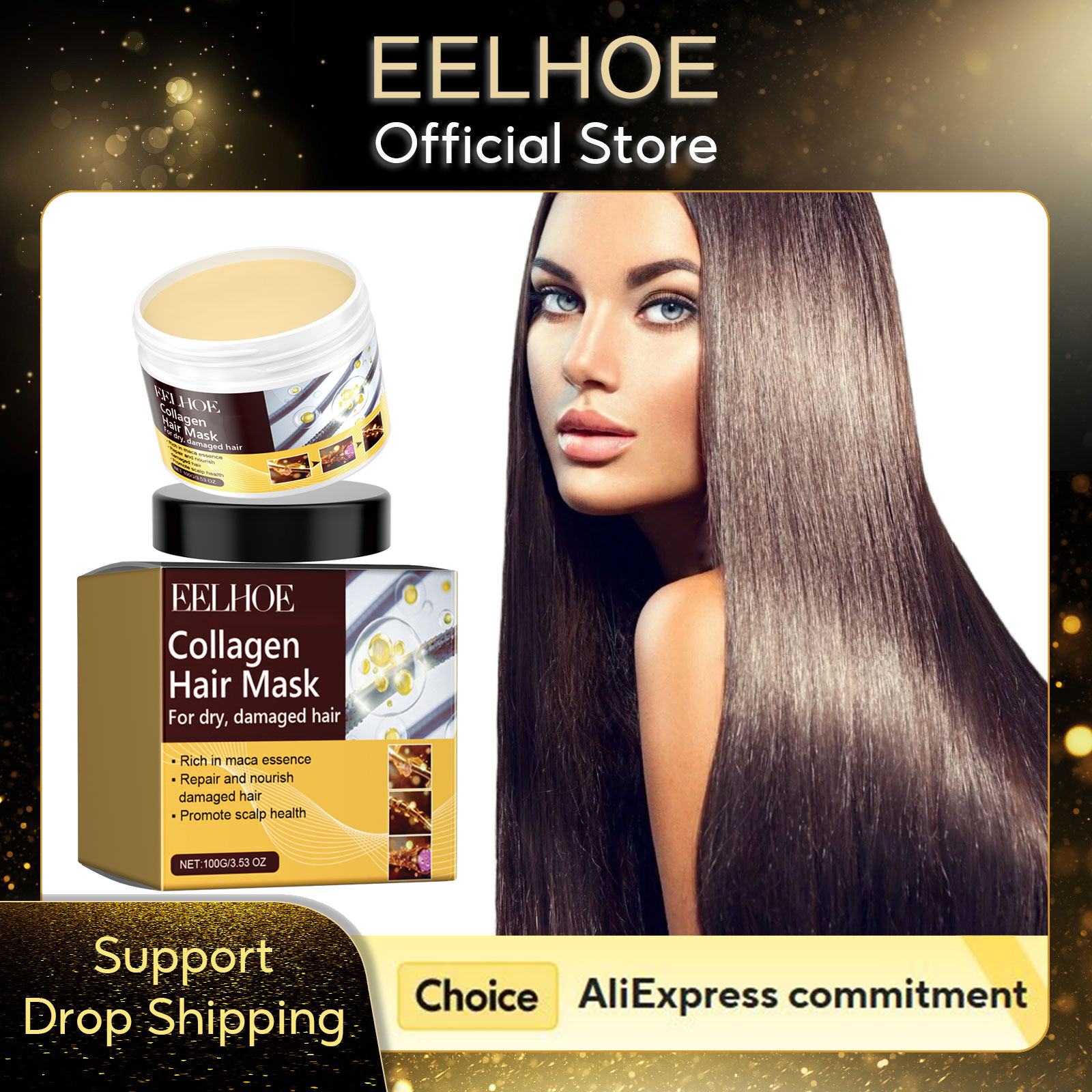 Deep Conditioner Mask - EELHOE Kollagen-Haarmaske Anti-Haarausfall-Behandlung für Sehr Trockenes
