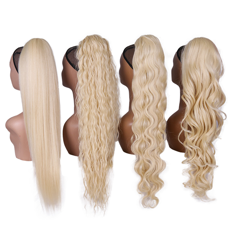 Braiding Hair Kanekalon - Blonder synthetischer Pferdeschwanz, langer, gewellter, geflochtener