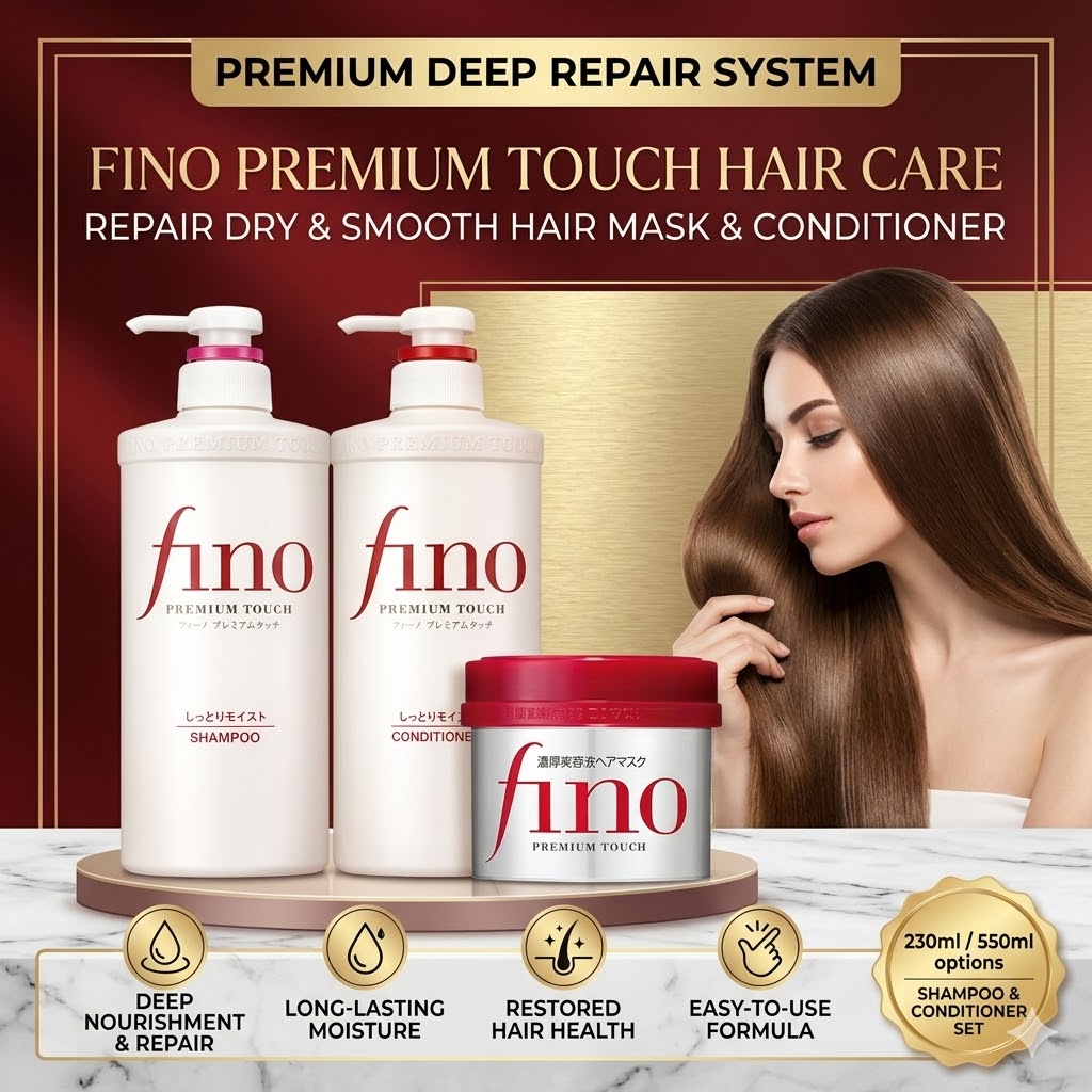 Deep Conditioner Mask - Fino Premium Touch Haarpflege-Set Tiefenreparatur für