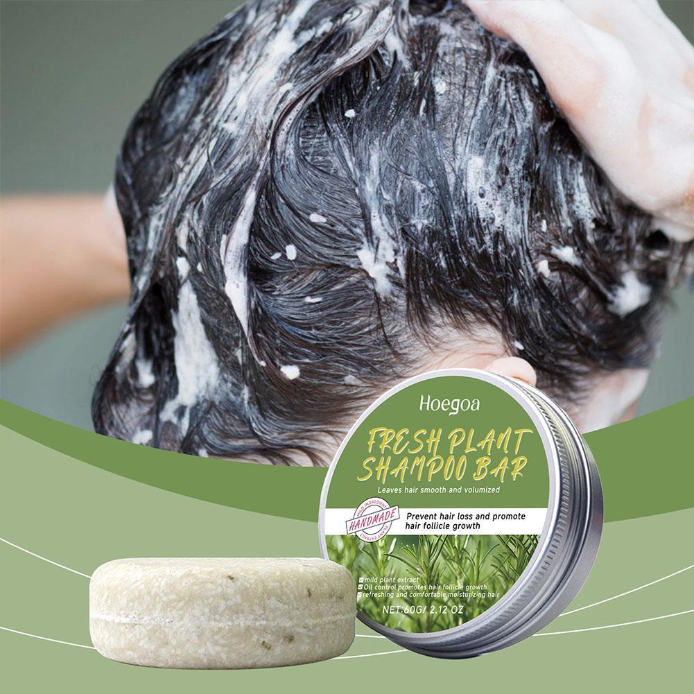 Hair Care Natural Ingredients - 60g Rosmarin-Shampoo-Seife, frisches Pflanzen-Shampoo, natürliche feste