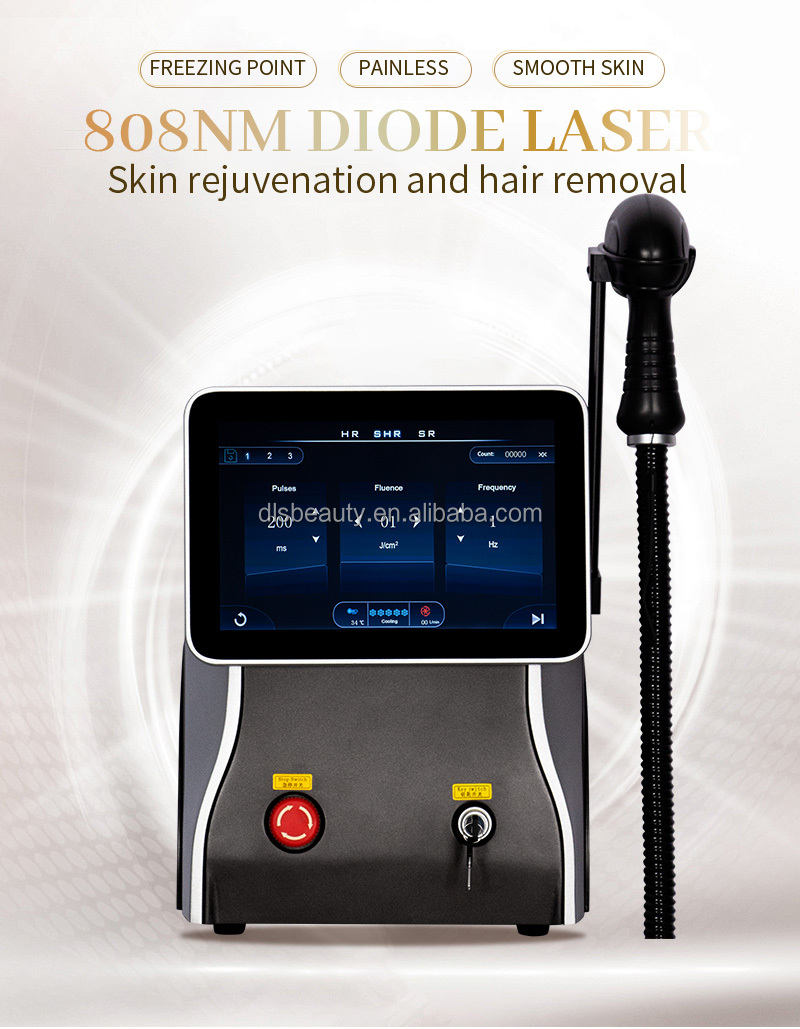 Hair Care Works - Professionelles 755nm, 808nm, 1064nm Dioden-Haarentfernungsgerät, 10bar