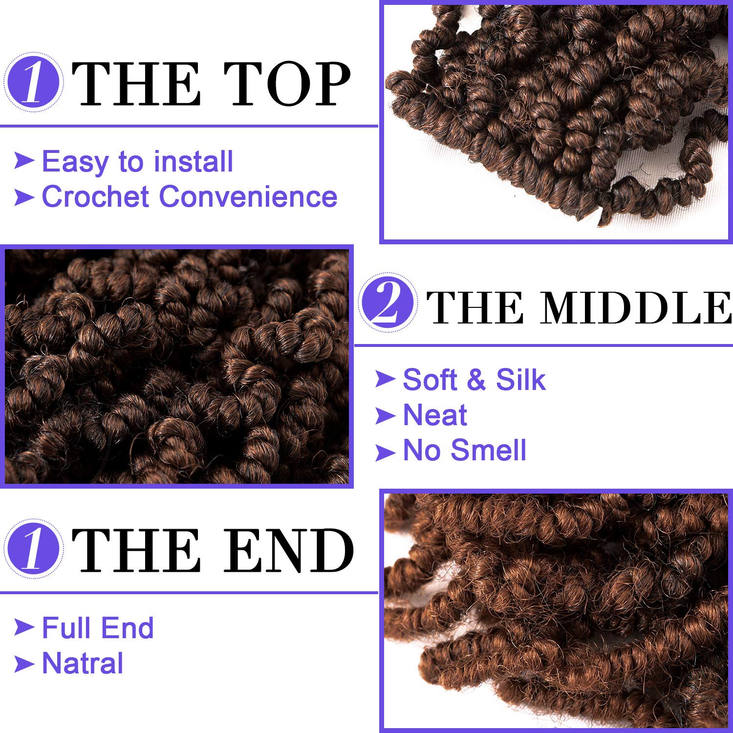 10 Zoll kurze lockige Feder vo – Braiding Hair Kanekalon Bewertung und Preis