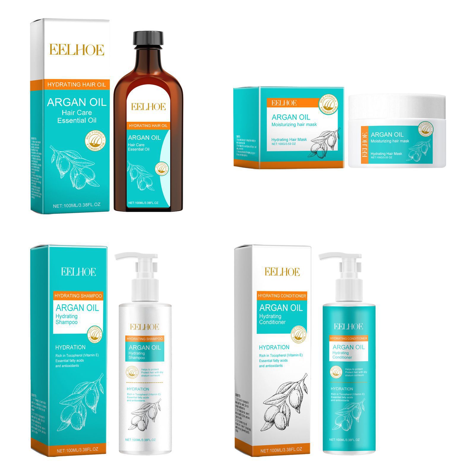 EELHOE Marokkanisches Arganöl, – Keratin Treatment Set Bewertung und Preis