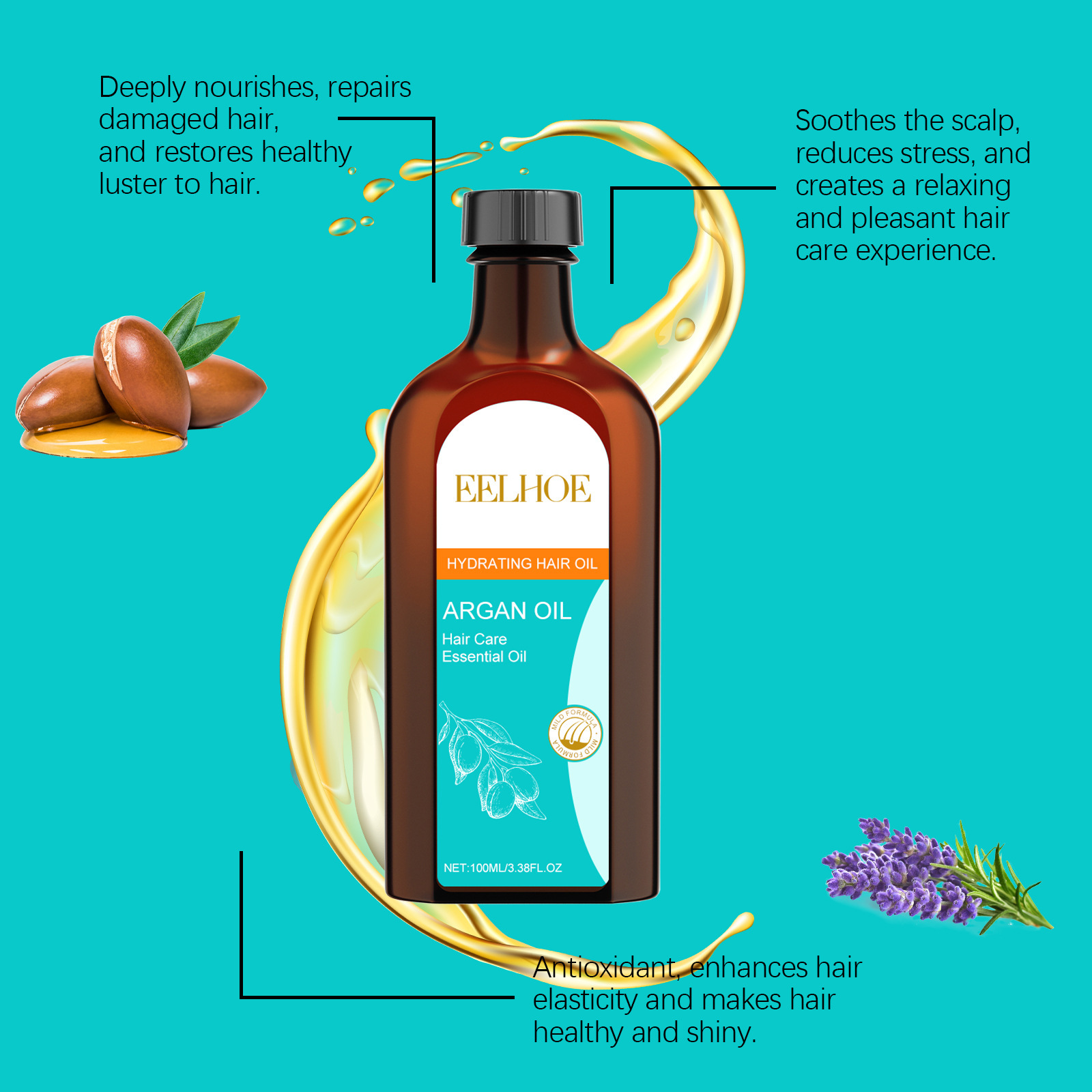 EELHOE Marokkanisches Arganöl, – Keratin Treatment Set Bewertung und Preis
