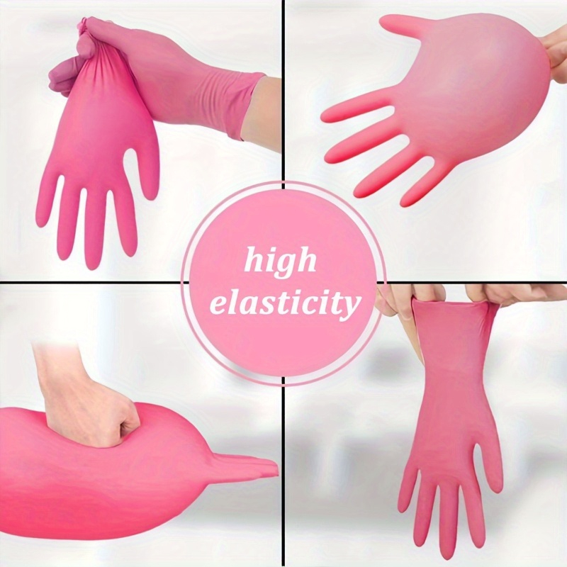 Rosa Einweg-Nitrilhandschuhe,  – Hair Care Works Bewertung und Preis
