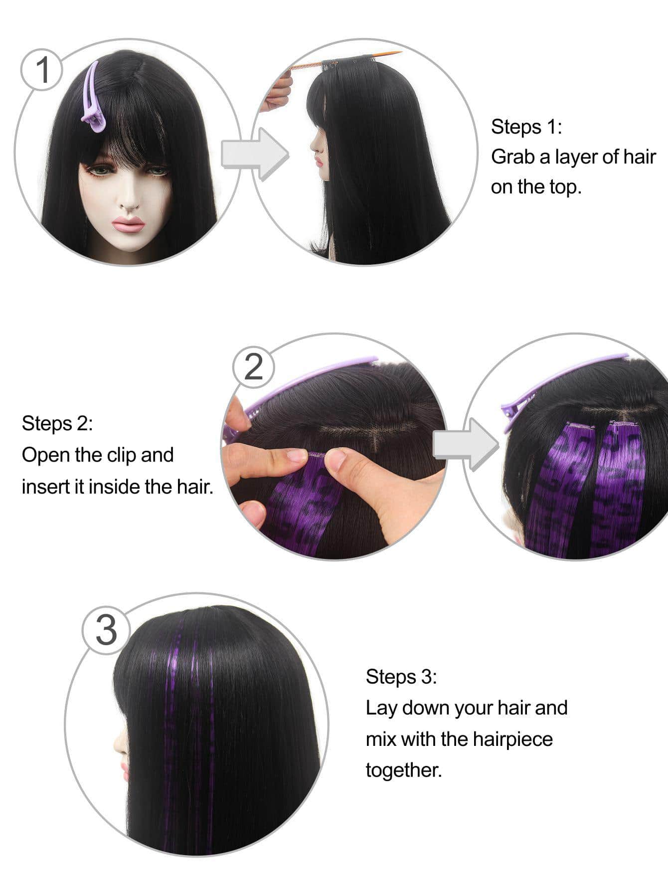 2 Stück/7 Stück 20 Zoll Bunte  – Braiding Hair Kanekalon Bewertung und Preis