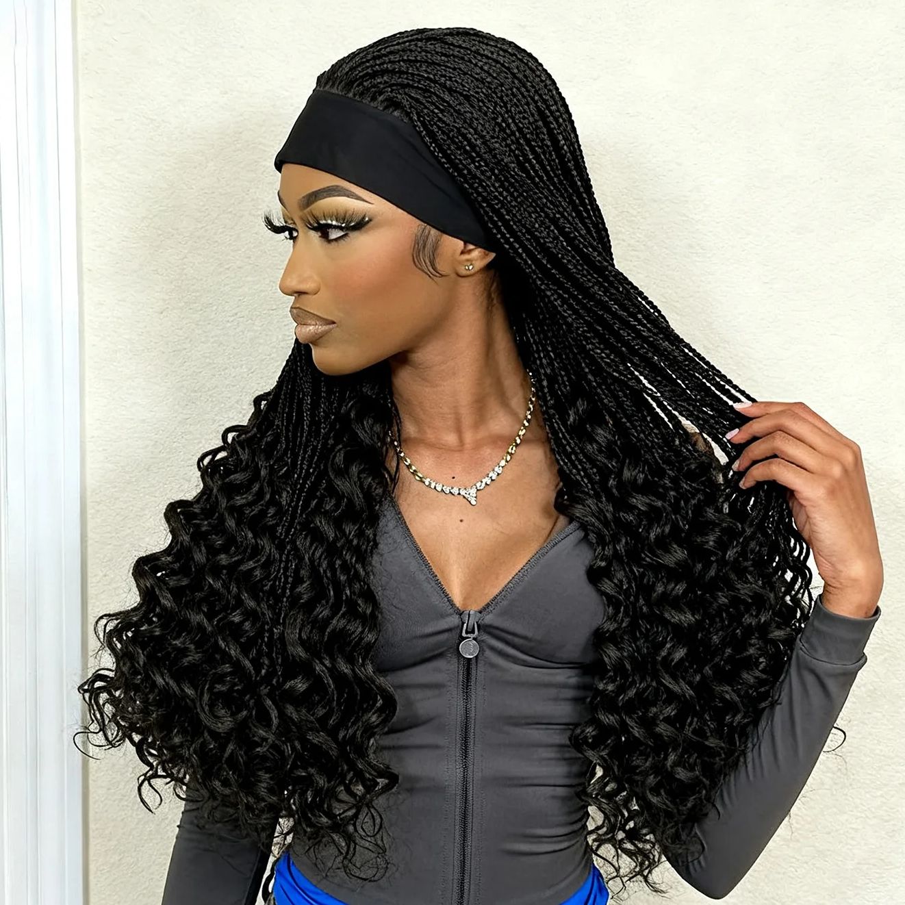 Stirnband, geflochtene Perücke – Braiding Hair Kanekalon Bewertung und Preis